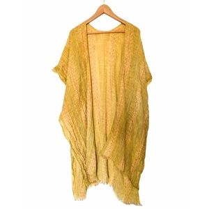 Kylie Kimono One Size - Mustard Yellow - Boho
